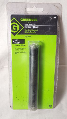 New Greenlee 2113B Slug Buster Draw Stud 3/4&#034; x 5-3/8&#034; Textron Heat Treated