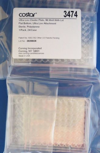 Qty 17 Corning Costar 96-Well PS FB Ultra Low Attachment Microplate 3474