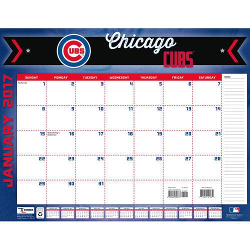 Chicago Cubs 22&#034; x 17&#034; Desk Calendar - MLB