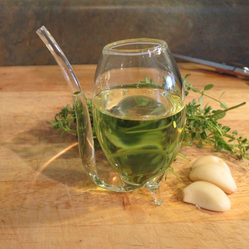4 oz ounce Glass Olive Oil and Vinegar Dispenser Decanters Set