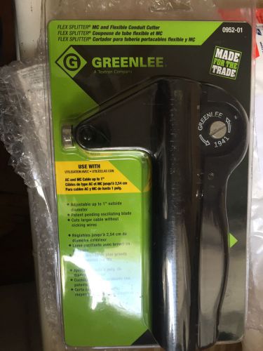 New greenlee 0952-01 flex splitter conduit flexible &amp; bx  cutter tool for sale