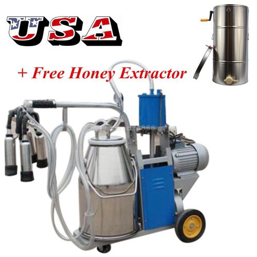 Electric Milking For form Cows Bucket 304 Stainless Steel Bucket+Honey Extractor