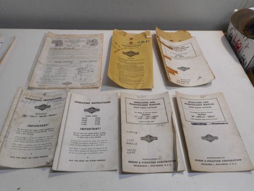 L2389- Vintage Operating Instructions Manual Briggs &amp; Stratton Engines 4 cycle