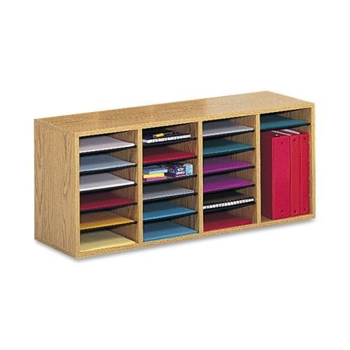 Safco 24 Compartment Adjustable Shelves Literature Organizer 9423MO