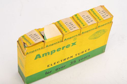 Amperex ecf80 / ecf 80 / 6bl8 tube - 5 pieces ( new ) for sale
