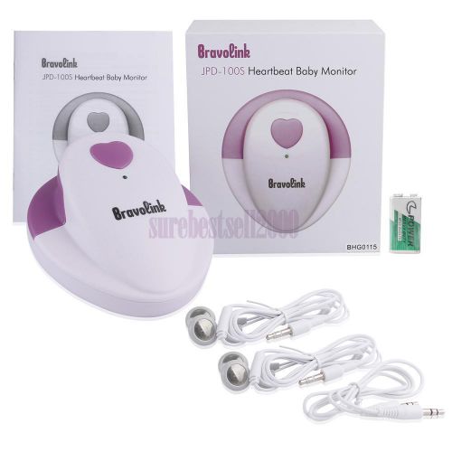 2016 Newest Bravolink Fetal Doppler 3MHz Probe, Baby Heart Monitor Home Care