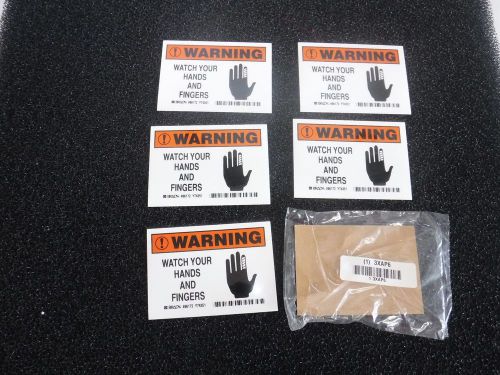 New 86194 safety label, instruction, 3-1/2 in. h, pk5 (t) for sale