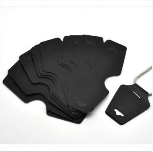 Free Ship 50Pcs Black Necklace Jewelry Display Cards 11x4.5cm