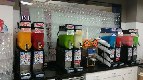 4 slushy machines each machine is 5 gallon