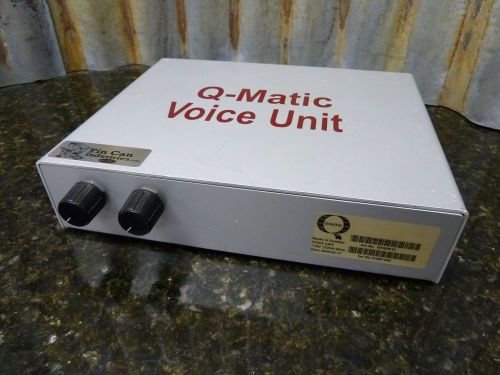 Q-matic model 00100513 voice unit controller fast free shipping included for sale