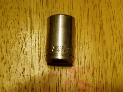 Vintage Tecos 12 Point Socket CR-MO Steel 11/16&#034; 1/2&#034; Drive