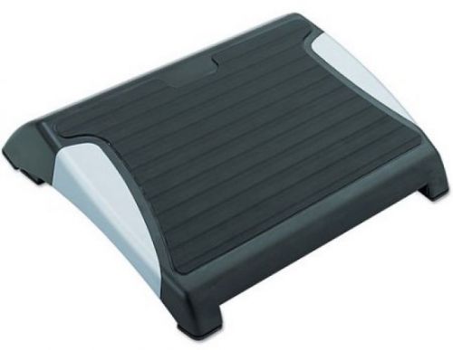 New Indoor Plastic Safco Restase Adjustable Footrest Black With Silver Accents