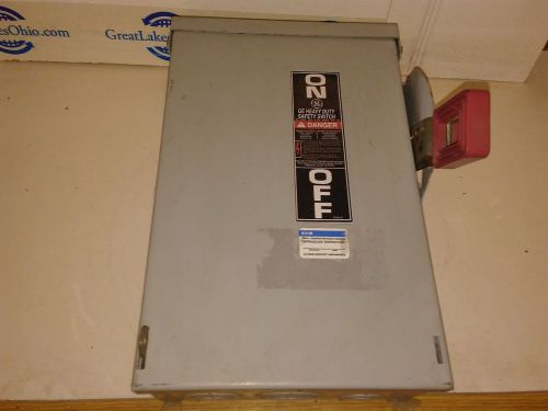 GE TH3361R 3R Enclosure 30 Amp 600 Vac Safety Switch