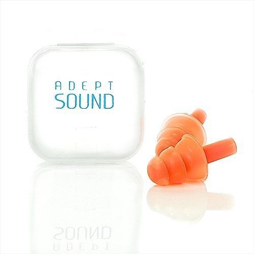 Adept Sound Ear Plugs (Orange) Noise Cancelling For Sleeping, Concerts, Music