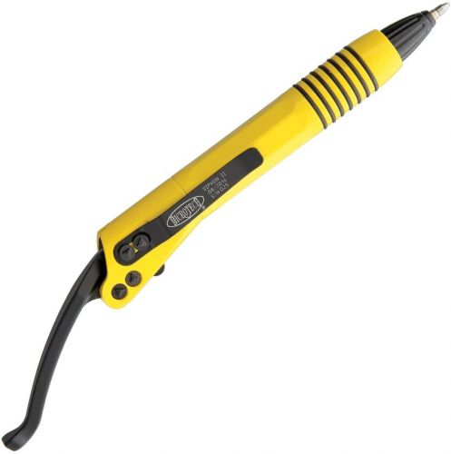 Microtech MCT401SSDYW Siphon Pen II Yellow w/Black DLC Lever