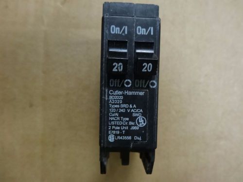 Cutler Hammer BD2020 Circuit Breaker 20A 240V 2Pole