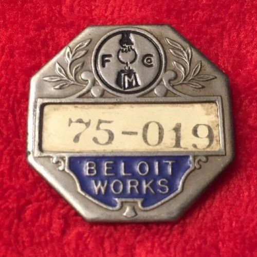 Vintage 1950&#039;s-60&#039;s Fairbanks Morse Company Hit &amp; Miss Engine Employee Pin Badge