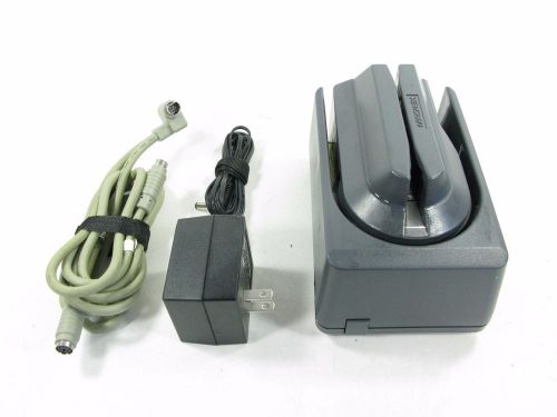Gray MagTek 22530005 MICR  Check Reader  ~ REV M w/ Power and Cable