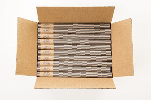 Minitube Preformed Coin Wrappers, Nickels, 216 Count