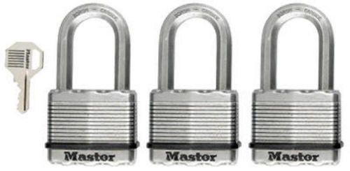 Master lock magnum, 3pk  2&#034;, laminated padlock with 1-1/2&#034; shackle m5xtrilfccsen for sale