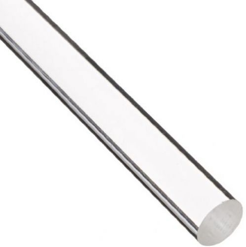Acrylic Round Rod, Transparent Clear, Meets UL 94HB, 2 Diameter, 4 Length