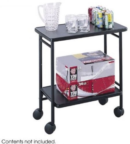 Safco Products 8965BL Folding Office Hospitality Cart, Black