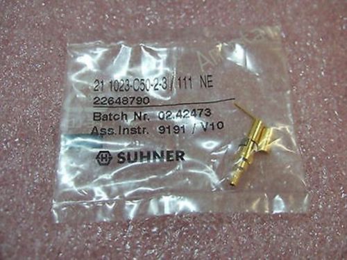 Huber suhner 21 1023-c50-2-3/111_ne staight cable jack new for sale