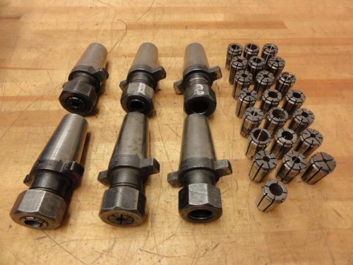 (6) tsd universal kwik-switch 200 collet holders 80236 (26) acura-flex af80236 for sale