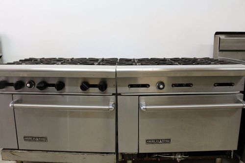 American Range 6 Burner Natural Gas Stainless Restaurant Range Oven Stove