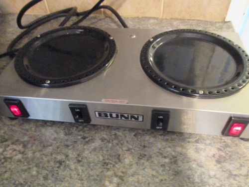 Bunn Dual 2-Burner Stainless Steel Coffee Pot Warmer WX-2 WORKS!