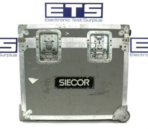 Siecor Heavy Duty Test Equipment Flight Road Case w/ Handle &amp; Wheel 22x19.5x10.5