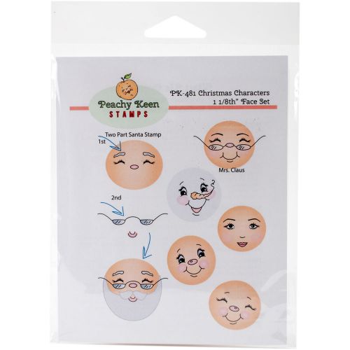 Peachy Keen Stamps Clear Face Assortment 7/Pkg-Christmas Character