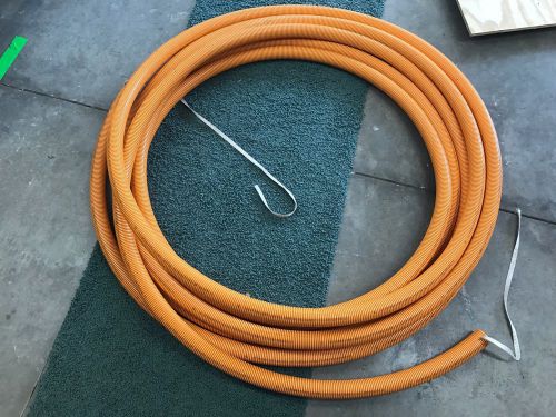 Carlon riser gard 1-1/4&#034; flexible pvc conduit fiber resi gard ent pull cord 63&#039; for sale