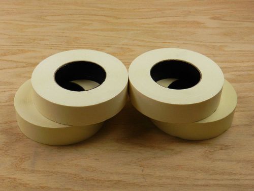 4 construction grade 1.5&#034; white painters masking trim edge tape 180&#039; 60 yd roll for sale