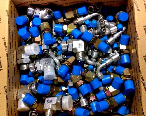 (qty 250) new gates hydraulic hose fitting &amp; adapter bulk surplus parts lot #2 for sale