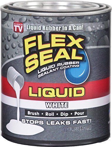 Flex Seal Liquid Large 16oz white X2  Brush Roll Dip Pour! White