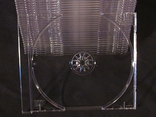 35 Clear Standard CD TRAYS INSERTS Replacements NEW Plastic Tray