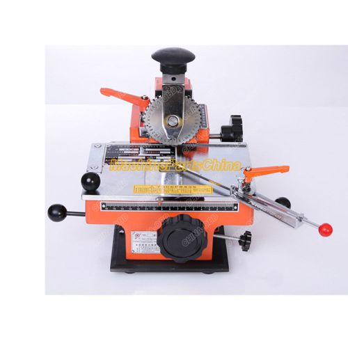 Semi-automatic sheet embosser metal stamping printer 2mm 2.5mm 3mm 4mm 5mm label for sale