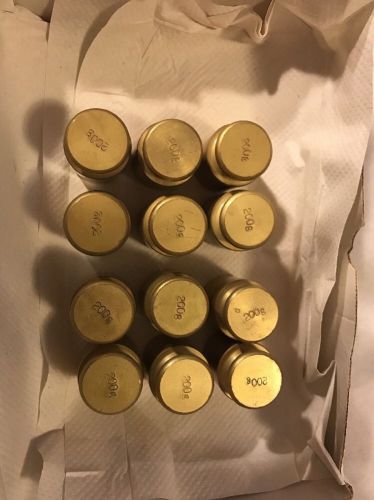 Lot Of 12 200g Solid Brass Calibration Weight Weights