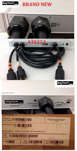 BayTech ATS22A Automatic Power Transfer Switch ATS 208/230V /24A 50/60Hz APC NEW