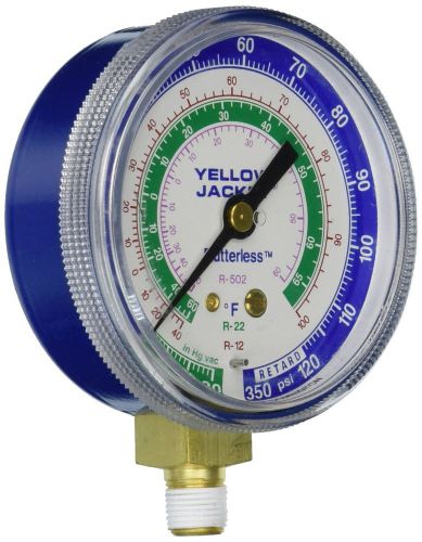 Yellow Jacket 49002 2-1/2&#034; Gauge (degrees F) Blue Compound 30&#034; 0-120 (Retard ...