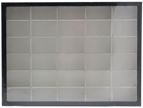 Deluxe exhibit case 12 x 16 inch collection storage box with 30 compartments for sale