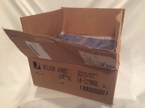 Box of 25 Wilson Jones 8-1/2&#034;x12&#034; Printout Data Binders, Midnight Blue 14-129NBL