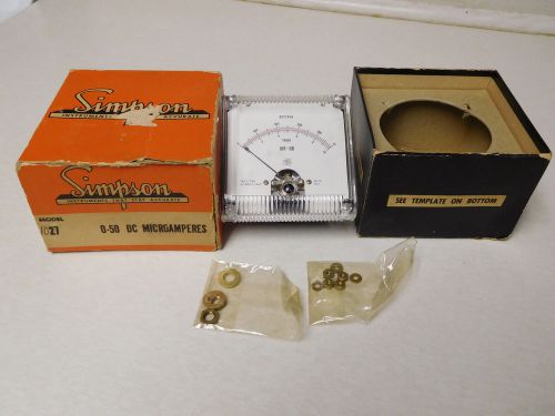 Vintage Simpson Duotron MR-HR Probe Nuclitek Microamperes Instrument. Tester