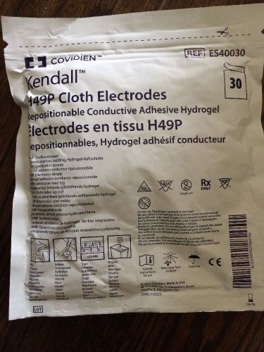 30 Kendall Repositionable Conductive Cloth Adhesive Electrodes  - NEW SEALED
