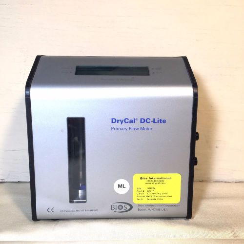 DryCal DC-Lite Primary Flow Meter DCL-ML Rev 1.09 Bios International