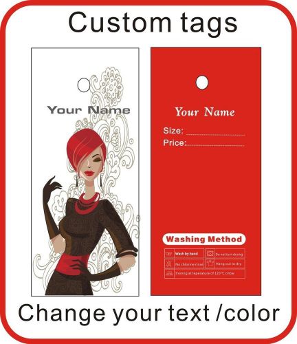 500pcs,Custom print your logo on hang tags, clothes tags,free design for you