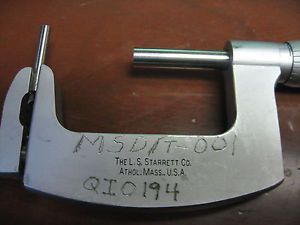Starrett- model 220 multi-anvil micrometer- (range 1 - 2&#034; x .001&#034;)-(item j9) for sale