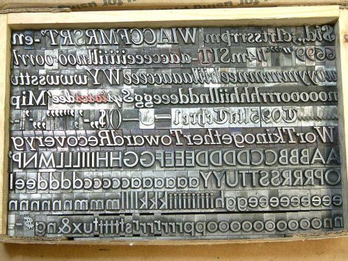 36 point Letterpress type assorted fonts Sorts 10 pounds