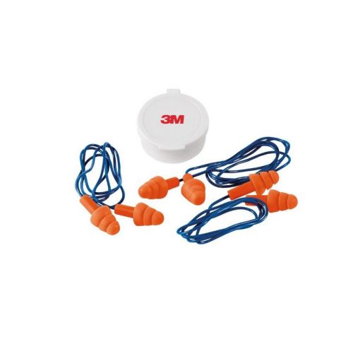 3M Reusable Corded Ear Plugs (3-Pack) (Case of 10) Comfortable wear reusable ti